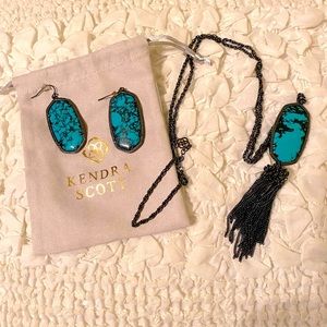 Necklace with matching earrings